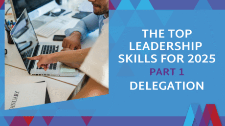 Leader Working On Laptop With Team Member Collaborating On Delegation Strategies For Effective Leadership Skills In 2025